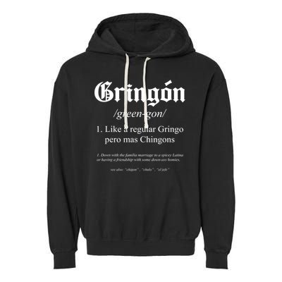 Gringón Funny Definition Garment-Dyed Fleece Hoodie