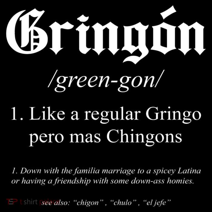 Gringón Funny Definition Tall T-Shirt