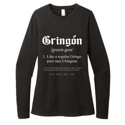 Gringón Funny Definition Womens CVC Long Sleeve Shirt