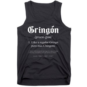 Gringón Funny Definition Tank Top