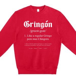 Gringón Funny Definition Premium Crewneck Sweatshirt