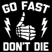Go Fast, Don't Die funny race car dirt bike racing City Backpack
