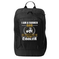 Great Farmer Dad Gift Tractor Farm Father Arable Farming City Backpack