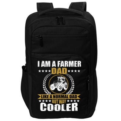 Great Farmer Dad Gift Tractor Farm Father Arable Farming Impact Tech Backpack