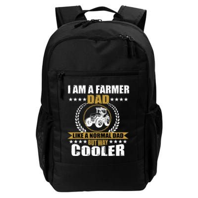 Great Farmer Dad Gift Tractor Farm Father Arable Farming Daily Commute Backpack