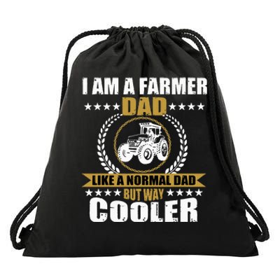 Great Farmer Dad Gift Tractor Farm Father Arable Farming Drawstring Bag