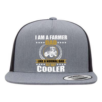 Great Farmer Dad Gift Tractor Farm Father Arable Farming Flat Bill Trucker Hat