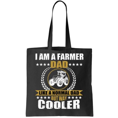 Great Farmer Dad Gift Tractor Farm Father Arable Farming Tote Bag