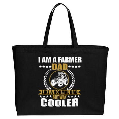 Great Farmer Dad Gift Tractor Farm Father Arable Farming Cotton Canvas Jumbo Tote