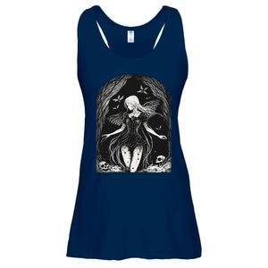 Goth Fairy Dark Witch Forest Gothic Alt Horror Aesthetic Ladies Essential Flowy Tank