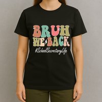 Groovy First Day Of School School Secretary Gift T-Shirt