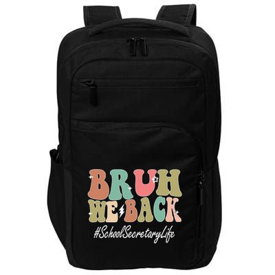 Groovy First Day Of School School Secretary Gift Impact Tech Backpack