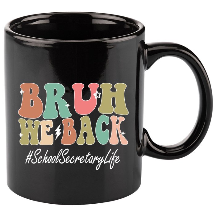 Groovy First Day Of School School Secretary Gift 11oz C Handle Ceramic Mug