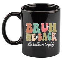 Groovy First Day Of School School Secretary Gift 11oz C Handle Ceramic Mug