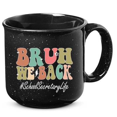 Groovy First Day Of School School Secretary Gift 15oz Campfire Ceramic Mug