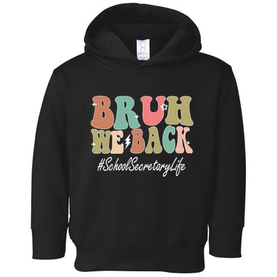 Groovy First Day Of School School Secretary Gift Toddler Hoodie