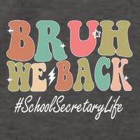 Groovy First Day Of School School Secretary Gift Vector Backpack