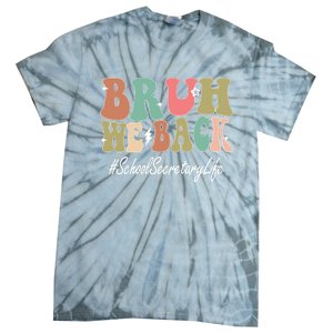 Groovy First Day Of School School Secretary Gift Tie-Dye T-Shirt