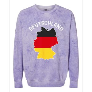 German Flag Deutschland Germany Map Colorblast Crewneck Sweatshirt