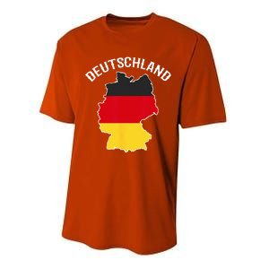 German Flag Deutschland Germany Map Performance Sprint T-Shirt