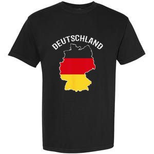 German Flag Deutschland Germany Map Garment-Dyed Heavyweight T-Shirt