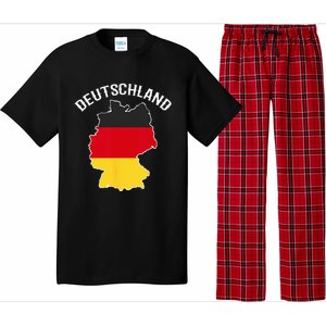 German Flag Deutschland Germany Map Pajama Set