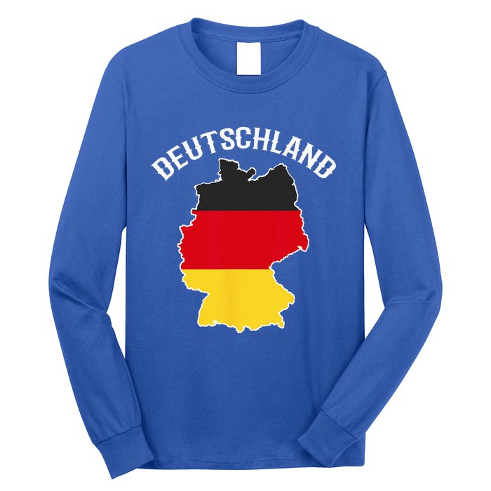 German Flag Deutschland Germany Map Long Sleeve Shirt