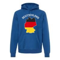 German Flag Deutschland Germany Map Premium Hoodie