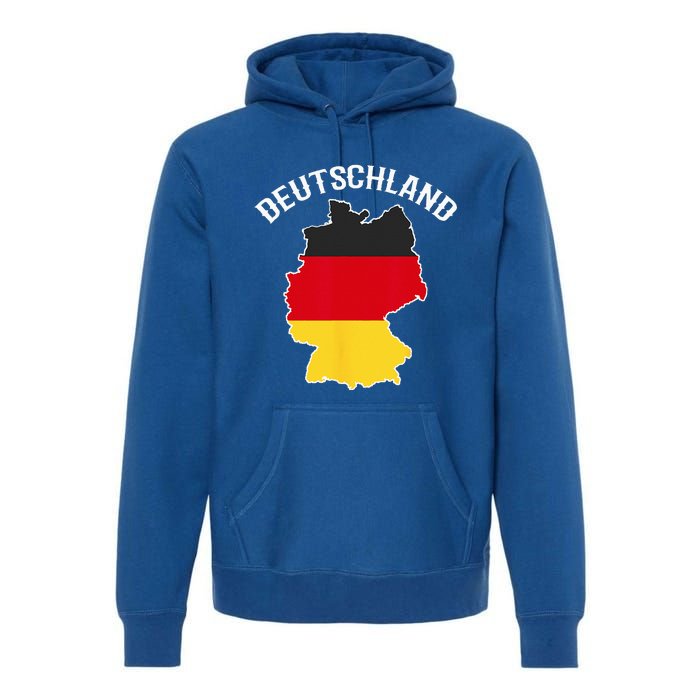 German Flag Deutschland Germany Map Premium Hoodie