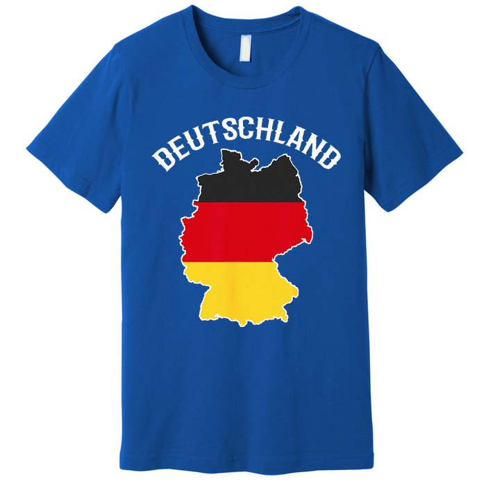 German Flag Deutschland Germany Map Premium T-Shirt