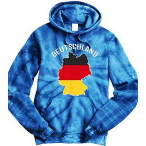 German Flag Deutschland Germany Map Tie Dye Hoodie