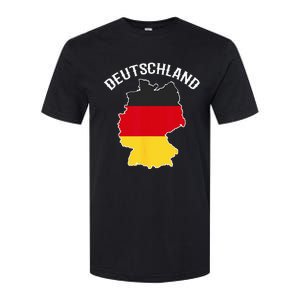 German Flag Deutschland Germany Map Softstyle CVC T-Shirt