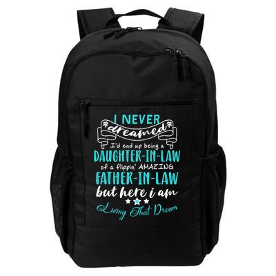 Gift For Daughter In Law From Amazing Father In Law Funny Backpack