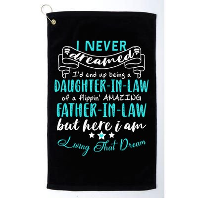 Gift For Daughter In Law From Amazing Father In Law Funny Golf Towel