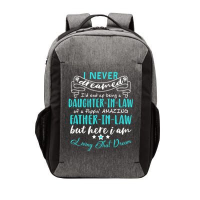 Gift For Daughter In Law From Amazing Father In Law Funny Vector Backpack