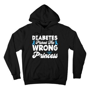 Girls Funny Diabetes Picked The Wrong Princess T1D Awareness Hoodie