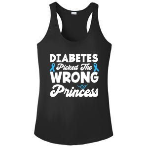 Girls Funny Diabetes Picked The Wrong Princess T1D Awareness Ladies PosiCharge Competitor Racerback Tank