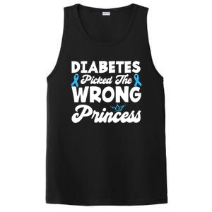 Girls Funny Diabetes Picked The Wrong Princess T1D Awareness PosiCharge Competitor Tank