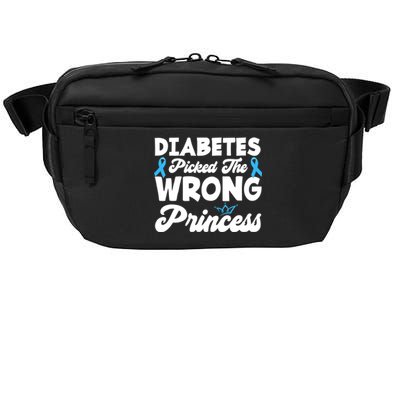 Girls Funny Diabetes Picked The Wrong Princess T1D Awareness Crossbody Pack