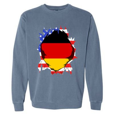 Ger Flag Deutschland Heritage Pride Gery Oktoberfest Gift Garment-Dyed Sweatshirt