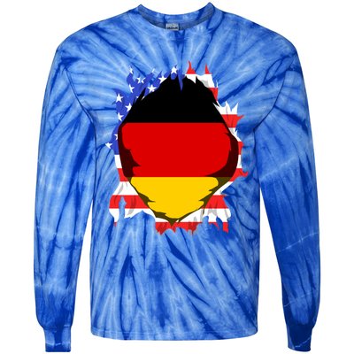 Ger Flag Deutschland Heritage Pride Gery Oktoberfest Gift Tie-Dye Long Sleeve Shirt