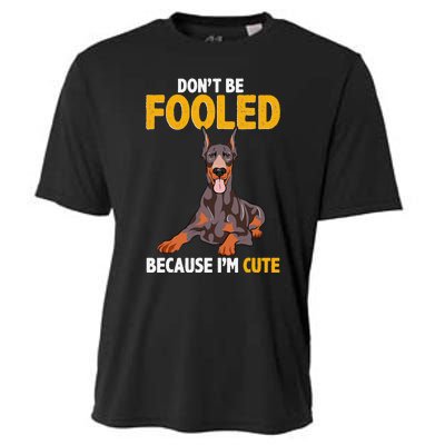 Gift for Dobie Doberman Pinscher Sayings Cooling Performance Crew T-Shirt