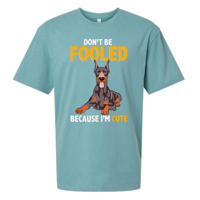 Gift for Dobie Doberman Pinscher Sayings Sueded Cloud Jersey T-Shirt