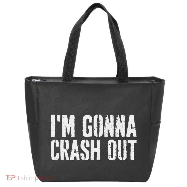 Grunge Funny Dank Meme IM Gonna Crash Out Zip Tote Bag