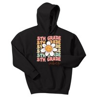 Groovy First Day Of School 5th Grade Vibes Back To School Kids Hoodie