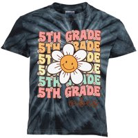 Groovy First Day Of School 5th Grade Vibes Back To School Kids Tie-Dye T-Shirt