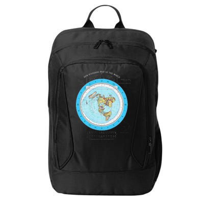 Gleason Flat Earth Map Blue Flat Earth Map Flat Earth City Backpack