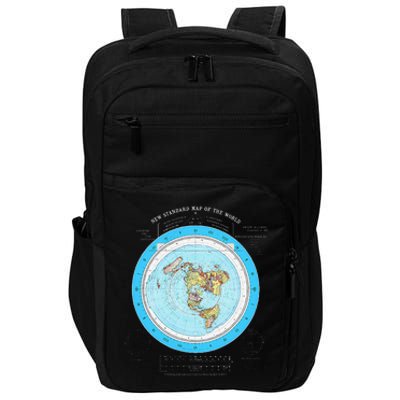 Gleason Flat Earth Map Blue Flat Earth Map Flat Earth Impact Tech Backpack