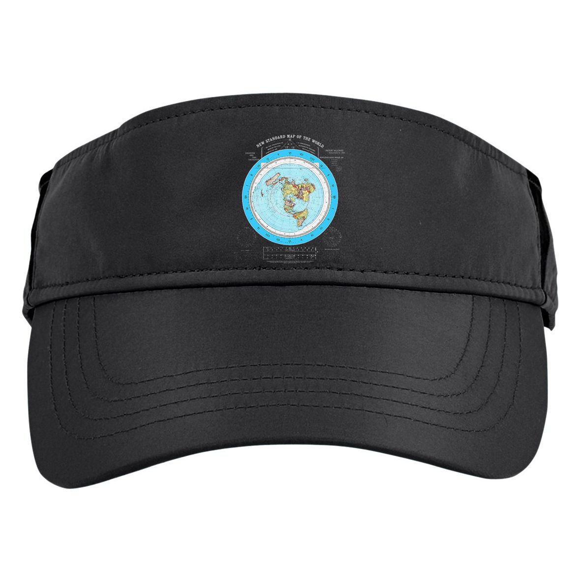 Gleason Flat Earth Map Blue Flat Earth Map Flat Earth Adult Drive Performance Visor