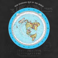 Gleason Flat Earth Map Blue Flat Earth Map Flat Earth Adult Drive Performance Visor